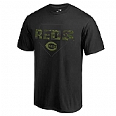 Men's Cincinnati Reds Fanatics Branded Black Big & Tall Memorial Camo T-shirt FengYun,baseball caps,new era cap wholesale,wholesale hats